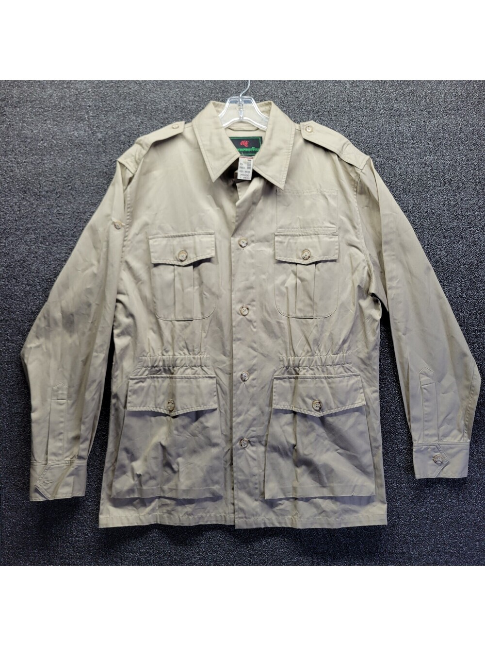 Vtg 1980s Abercrombie Fitch Men's LT Heavy Longsleeve Field Shirt DEADSTOCK